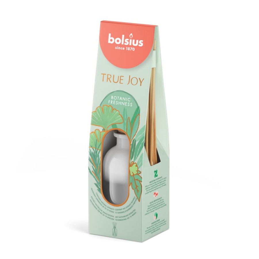 Bolsius True Joy geurverspreider Botanic Freshness 80ml Bolsius True Joy geurverspreider Botanic Freshness 80ml