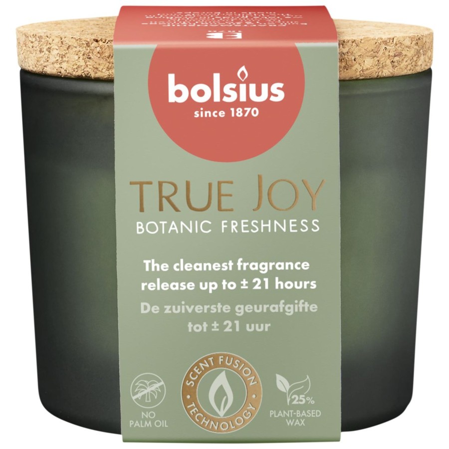 Bolsius Geurglas Met Kurk 66/83 True Joy Botanic Freshness