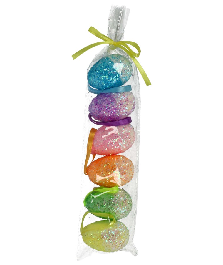 Paasei Hangdecoratie 6Cm 6 Stuks