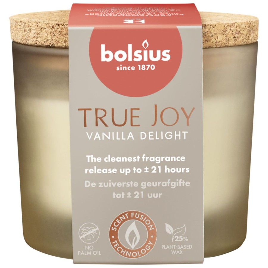 Bolsius Geurglas Met Kurk 66/83 True Joy Vanilla Delight