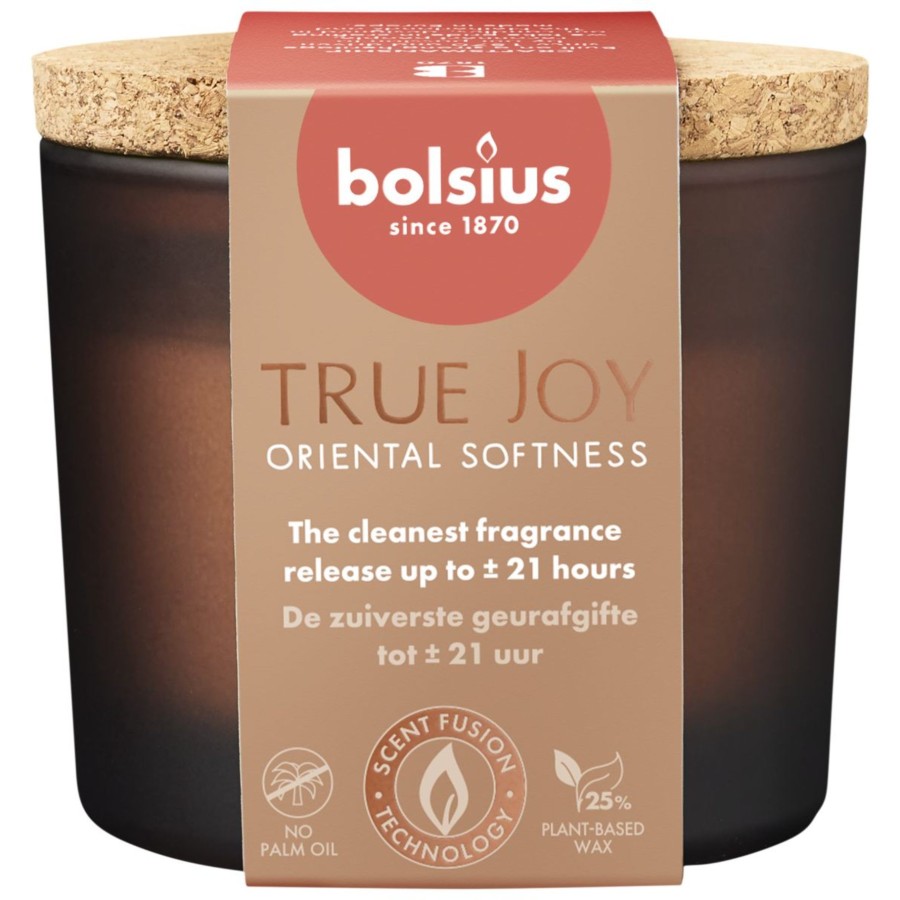 Bolsius Geurglas Met Kurk 66/83 True Joy Oriental Softness