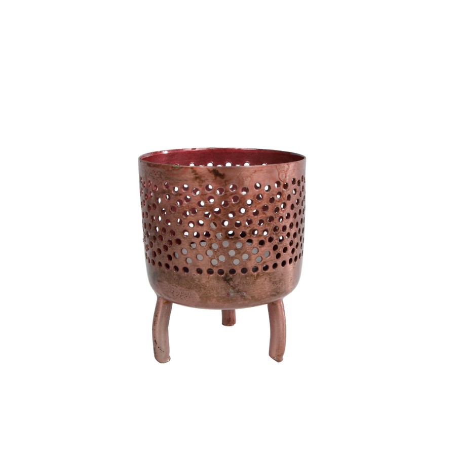 Theelichthouder Luca S Koper Metaal 6x6x8Cm Theelichthouder Luca S Koper Metaal 6x6x8Cm