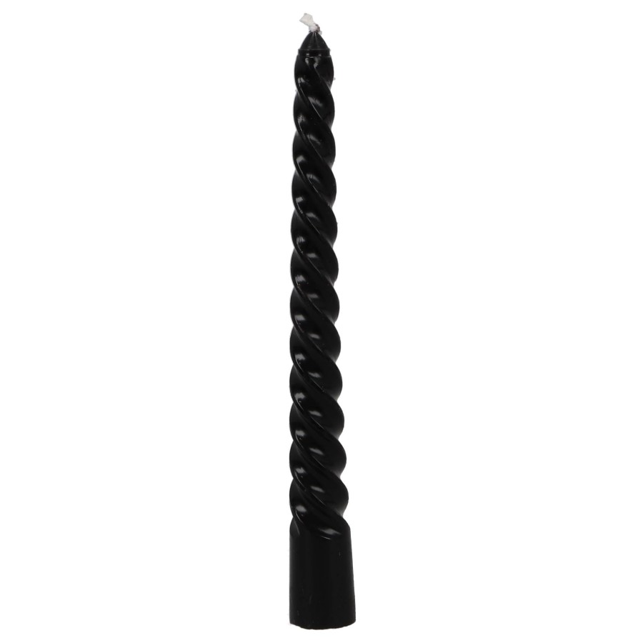 Tafelkaars Twist Zwart 4uur 4 stuks 2x2x20cm