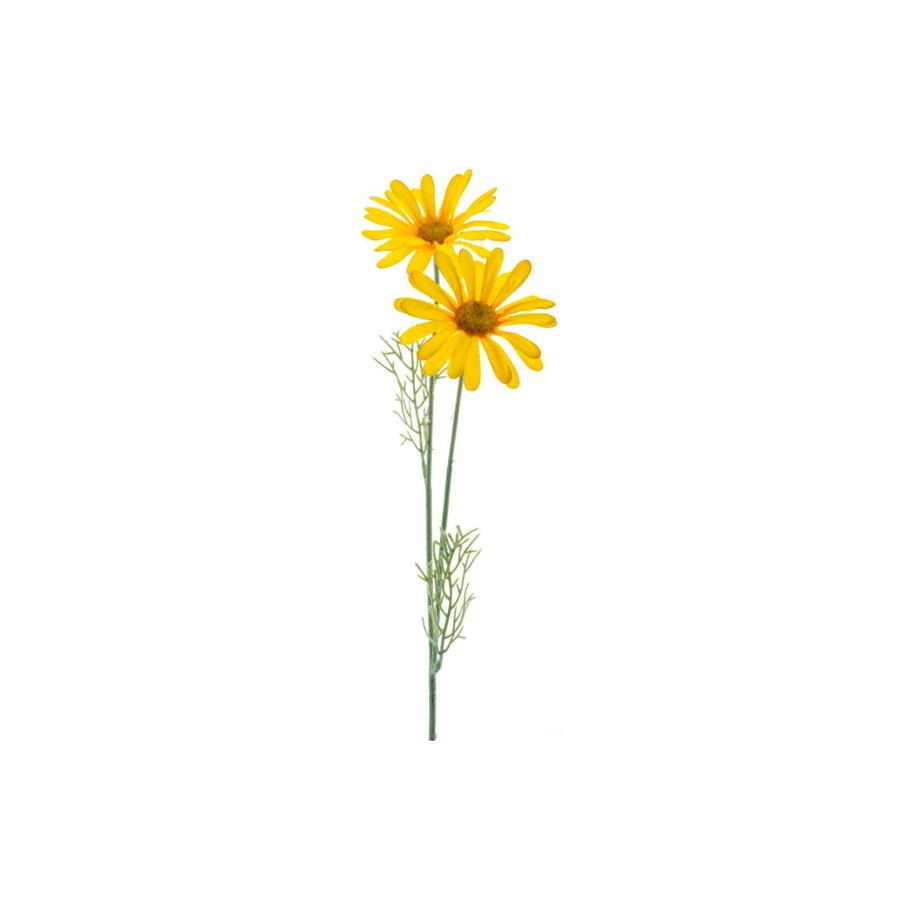 Kunstbloem 'Madeliefje" Geel Zijde 56CM