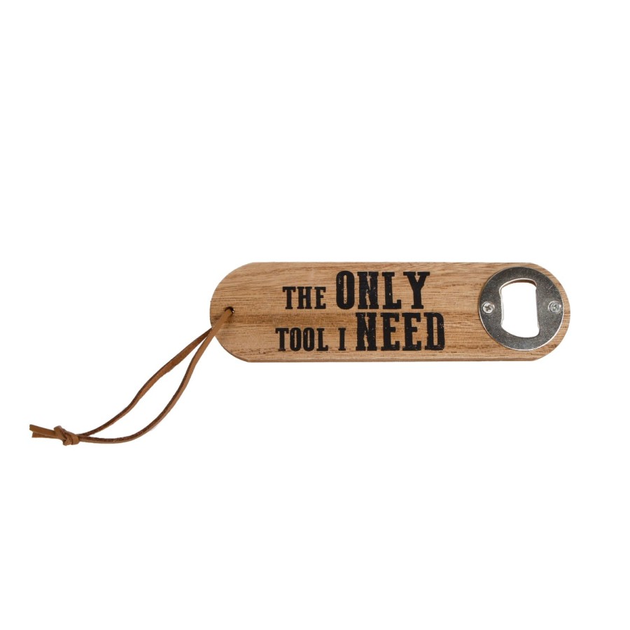 Flesopener The Only Tool I Need Hout 4,5x16x1cm