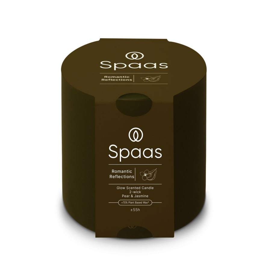 Spaas Glow Geurkaars 2-wiek 55u - Romantic Reflections