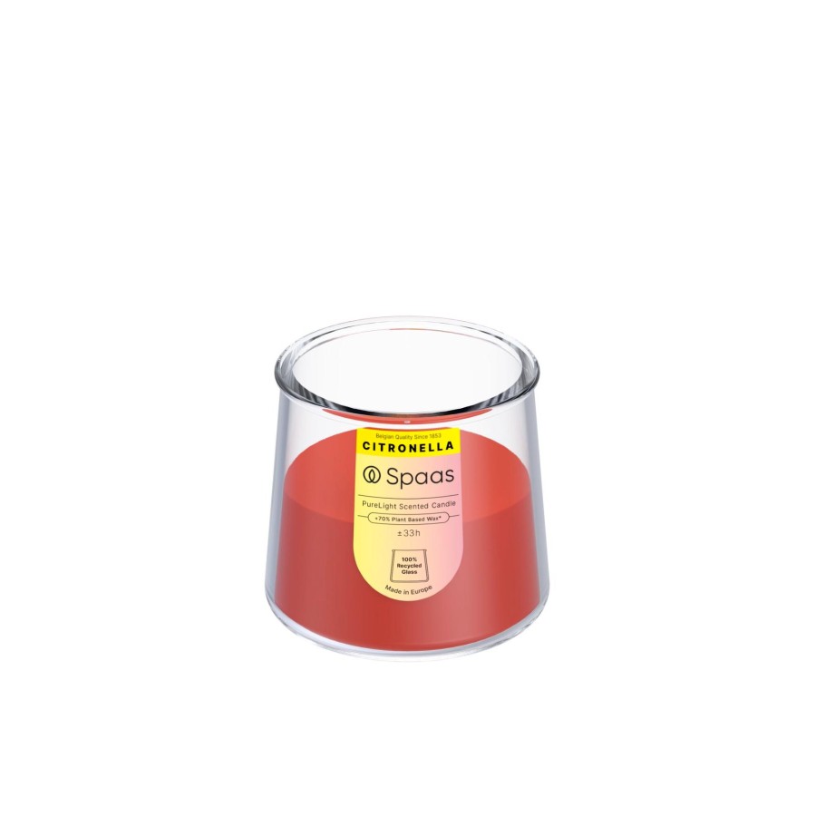Spaas Purelight Geurkaars - Citronella Vivid Red