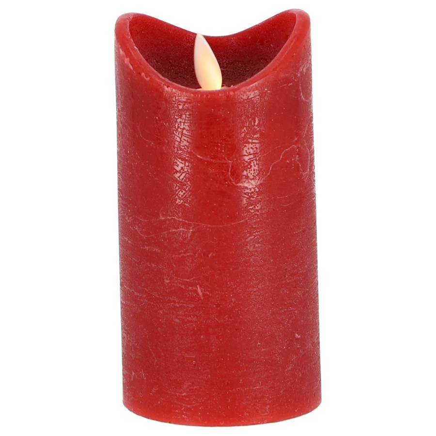 Daily Home Led Kaars 7,5x15 Cm Rood