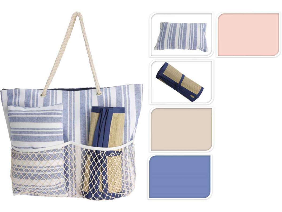Strandtas Met Strandmat En Kussen