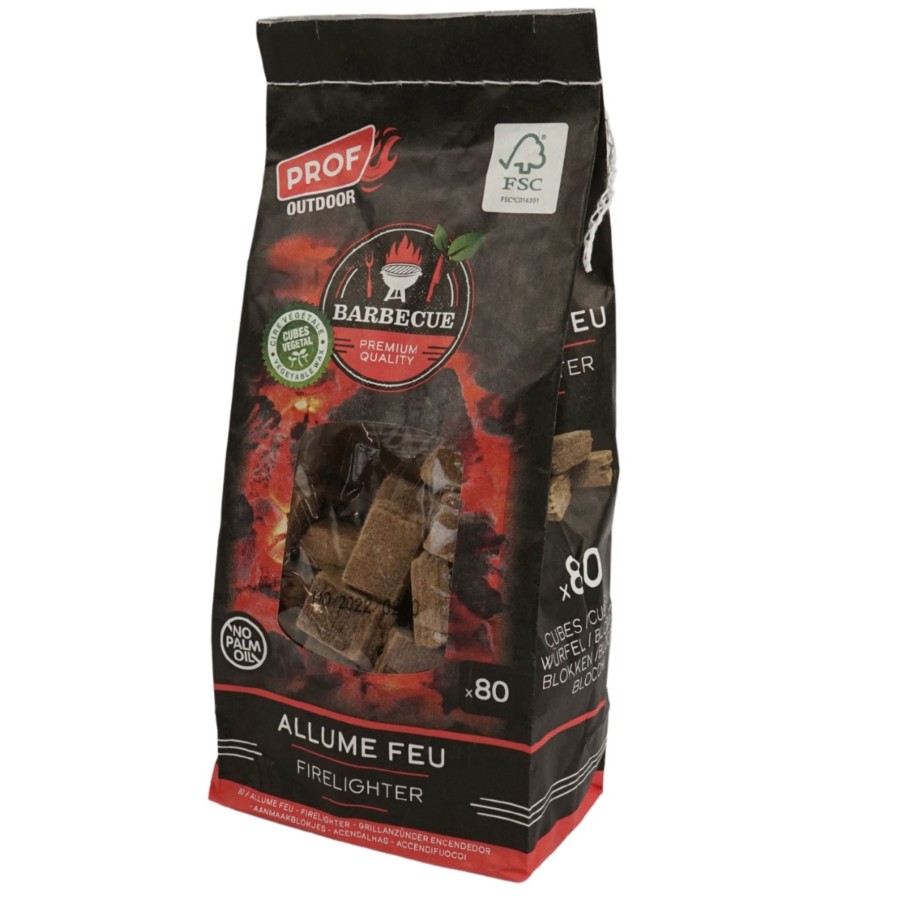 Aanmaakblokjes Bruin Zak 80 Stuks