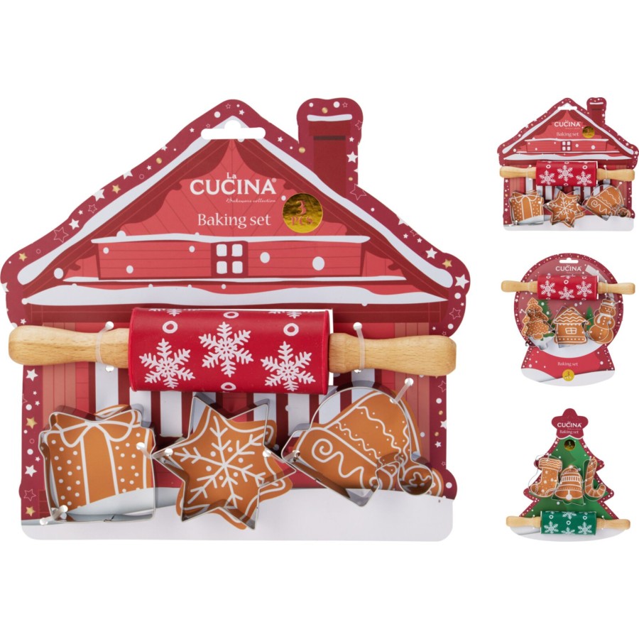 Bakset 4dlg Kerst Desin