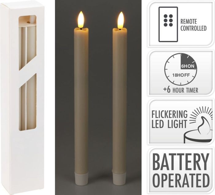 Dinerkaars Set Van 2sts Creme 25cm