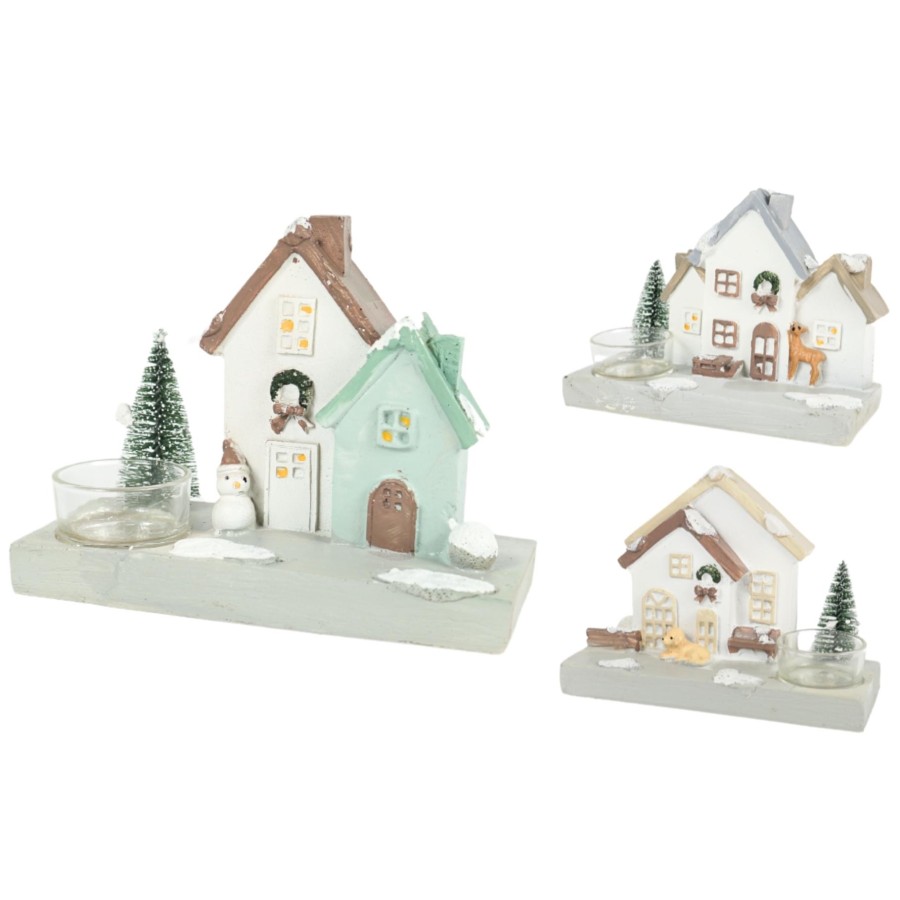 Kerst Theelichthouder Huis