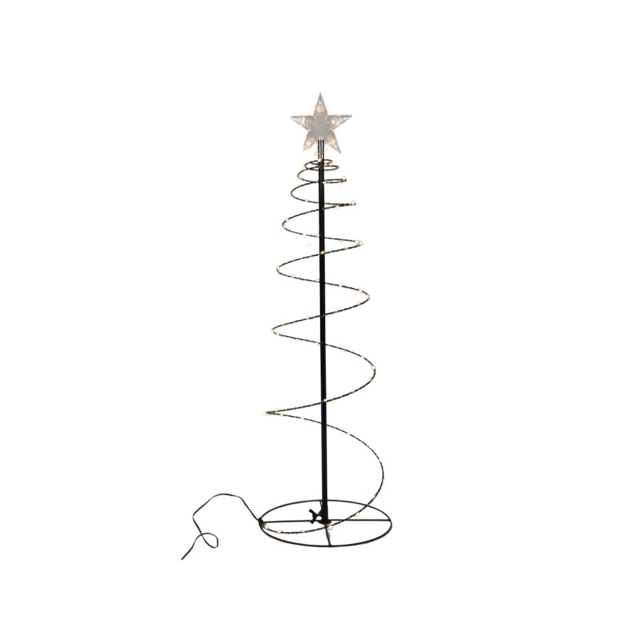 Kerstboom Spiraal 140cm 300 goudled