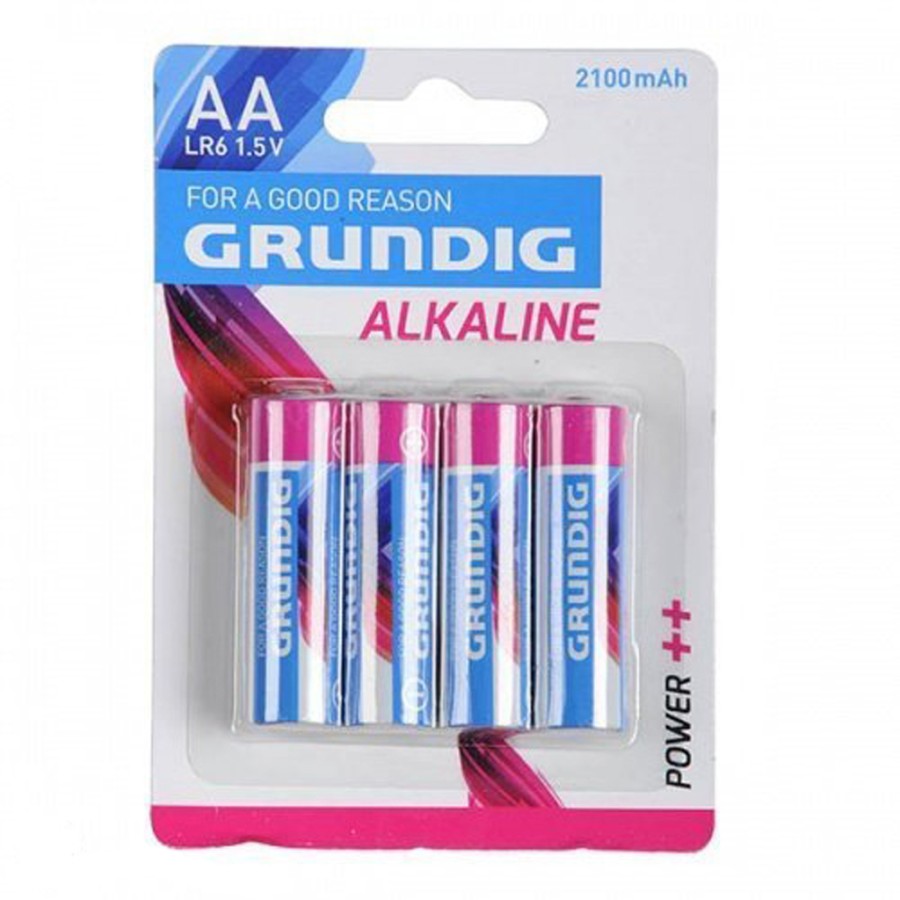 Grundig AA Batterijen Alkaline 4 Stuks Grundig AA Batterijen Alkaline 4 Stuks