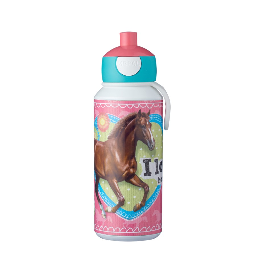 Mepal drinkfles pop-up mijn paard 400ml Mepal drinkfles pop-up mijn paard 400ml