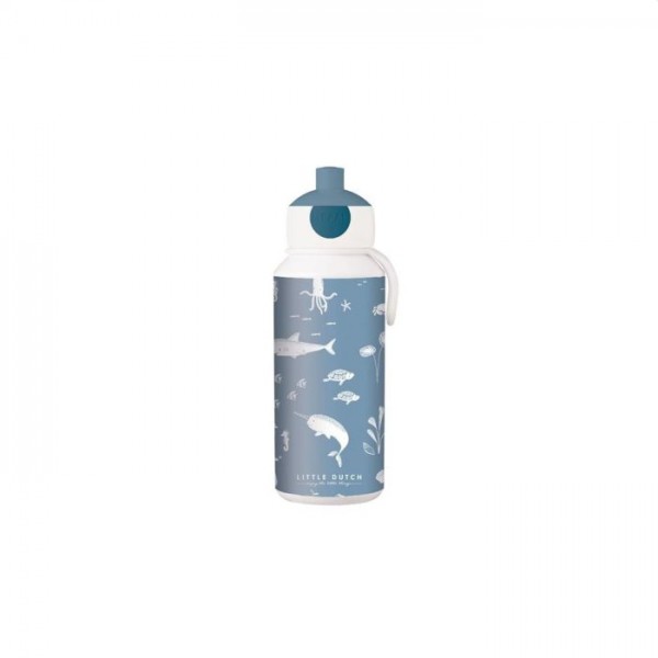 Mepal Little Dutch Drinkfles Pop-Up Ocean 400ml Mepal Little Dutch Drinkfles Pop-Up Ocean 400ml