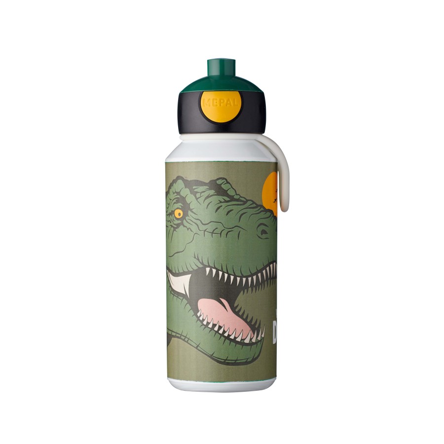 Mepal drinkfles pop-up dino 400ml Mepal drinkfles pop-up dino 400ml