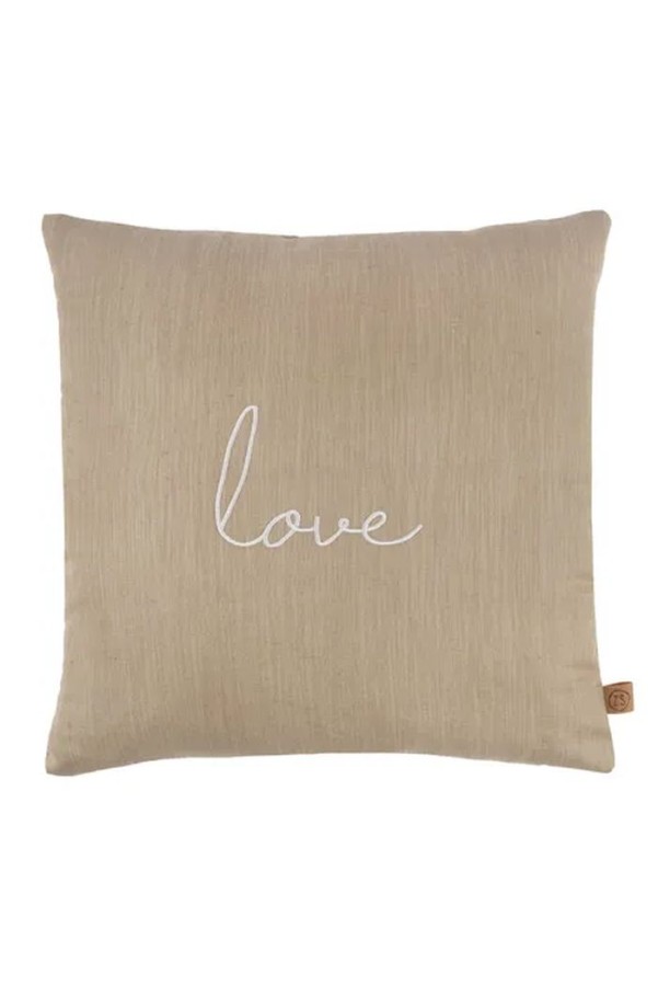 Zusss kussen love 45x45cm kaki Zusss kussen love 45x45cm kaki