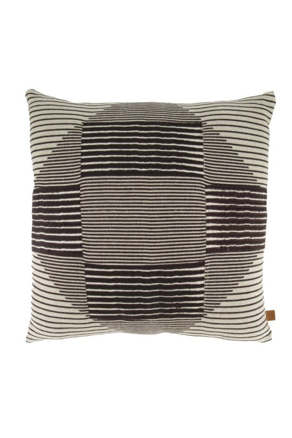Zusss Geweven Kussen Aztec 60x60Cm Peper En Zout Zusss Geweven Kussen Aztec 60x60Cm Peper En Zout
