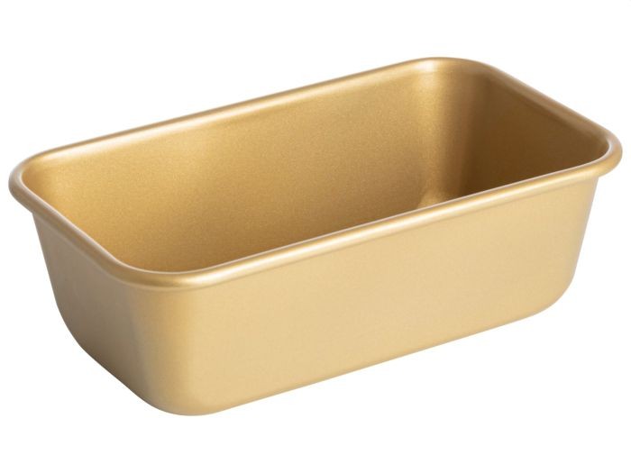 Gusta bakvorm 24x14x7 6cm goud