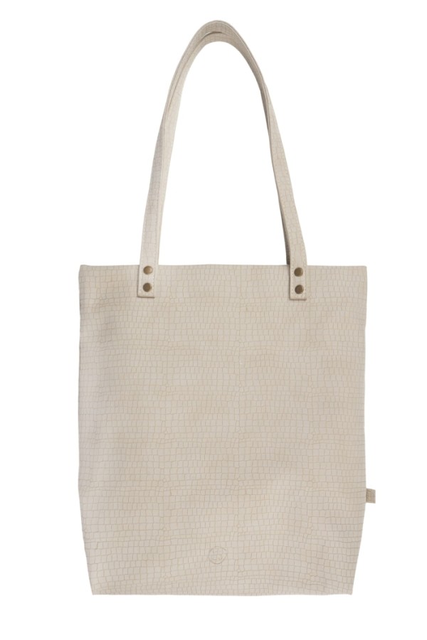 Zusss basic shopper kroko zand