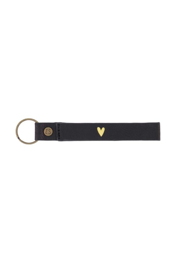 Zusss Sleutelhanger Hartje Zwart