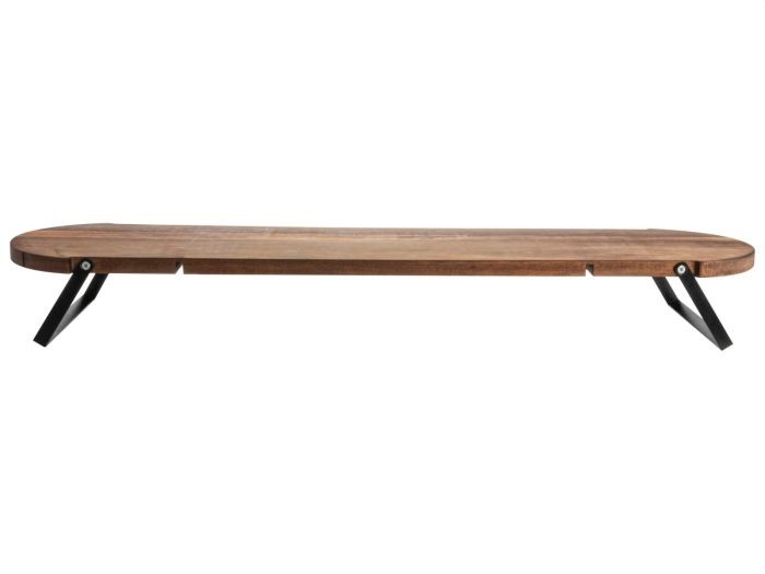 Gusta acacia serveerplank met pootjes 68cm
