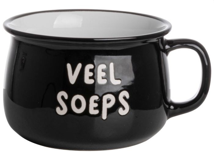 GUSTA SOEPKOM VEEL SOEPS 500ML ZWART