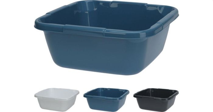 Afwasbak Vierkant 9 Liter Kleur