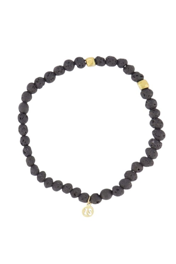 Zusss kralenarmband zwart/goud Zusss kralenarmband zwart/goud