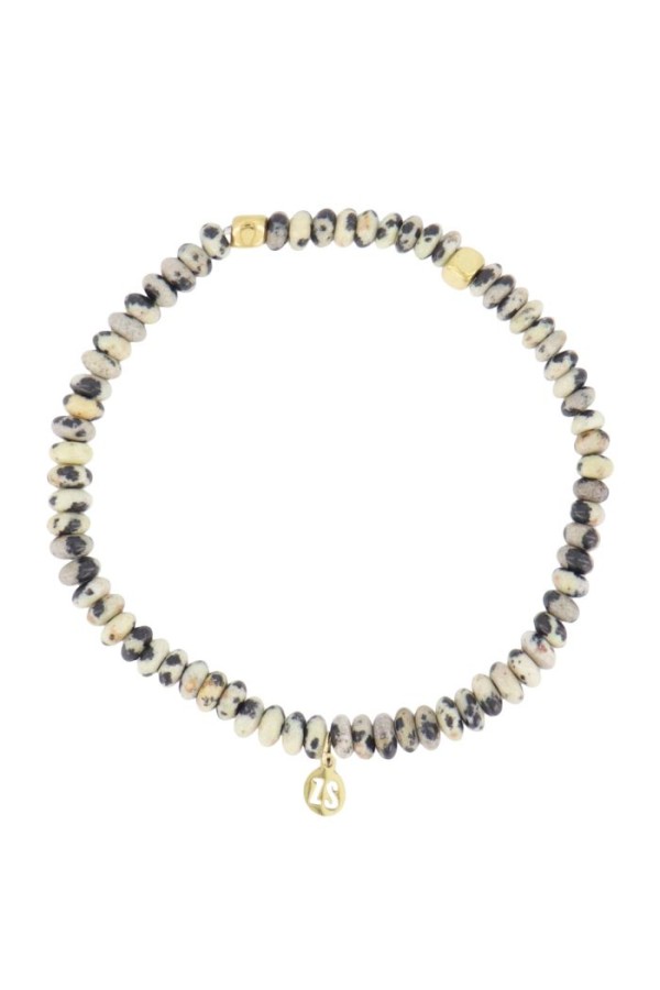 Zusss kralenarmband spikkels/goud Zusss kralenarmband spikkels/goud