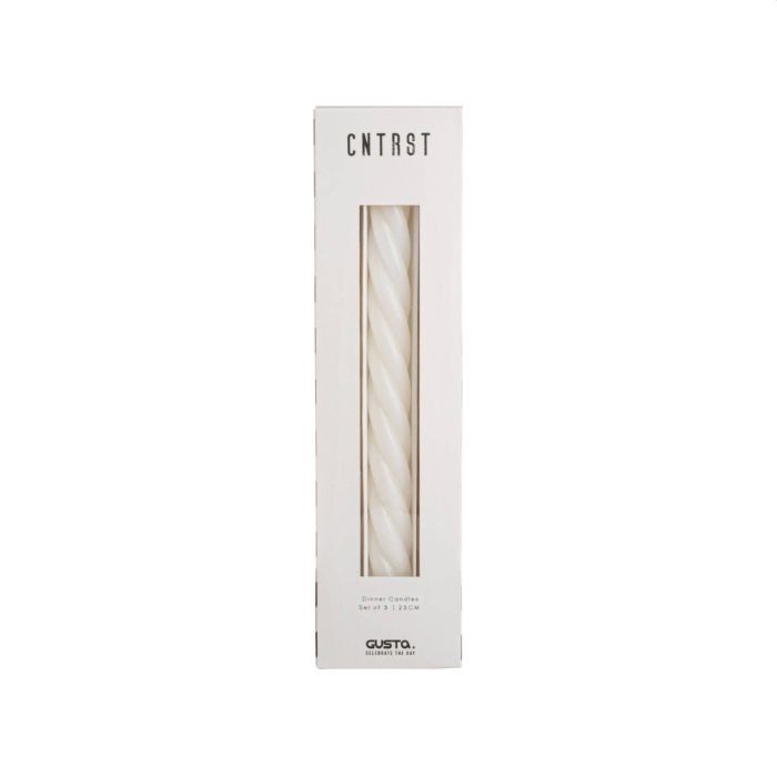 Gusta Swirl Dinerkaars 3 Pack Wit