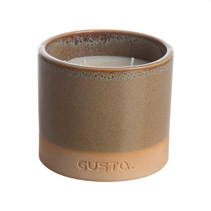 Gusta Geurkaars Keramiek 10x8,5Cm Bruin Gusta Geurkaars Keramiek 10x8,5Cm Bruin