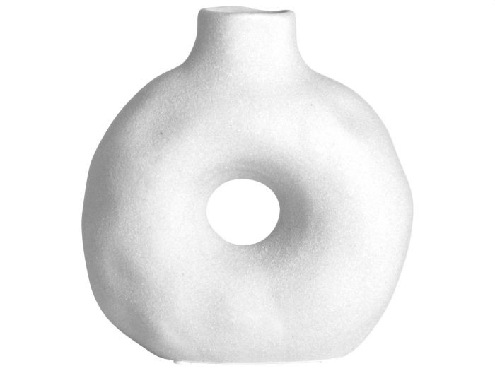 Gusta vaas - rond - wit - donutvaas