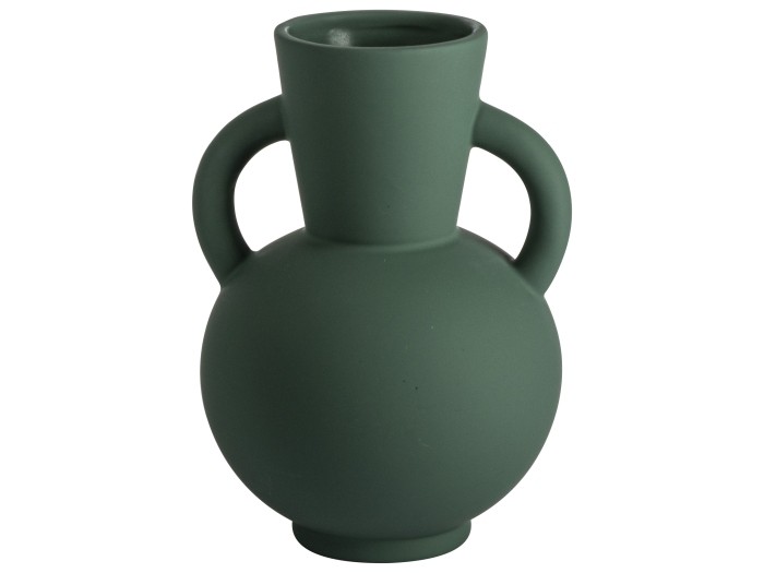 Gusta vaas rubberlook 13,6x20,2cm groen Gusta vaas rubberlook 13,6x20,2cm groen