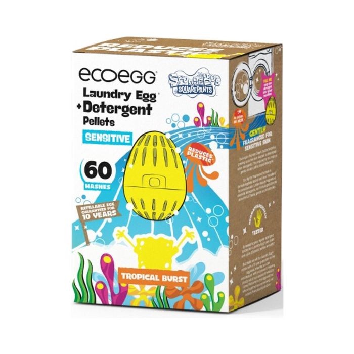 Ecoegg Laundry Egg 60 Spongebob Tropical Burste Sensitive