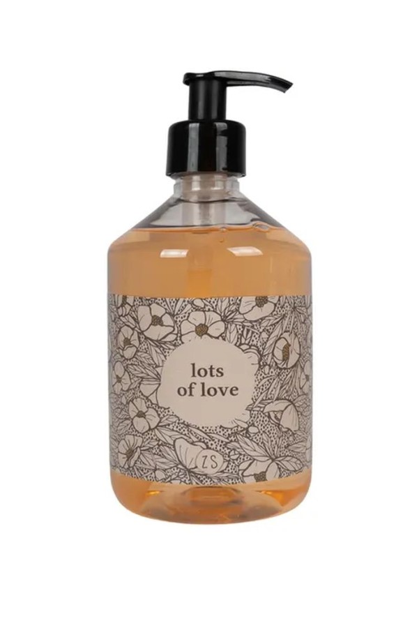 Zusss handzeep wilde bloem lots of love 500ml zwart/zand Zusss handzeep wilde bloem lots of love 500ml zwart/zand
