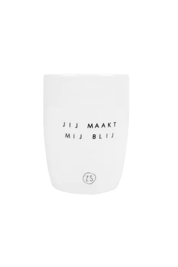 Zusss koffiemok jij maakt mij blij wit Zusss koffiemok jij maakt mij blij wit
