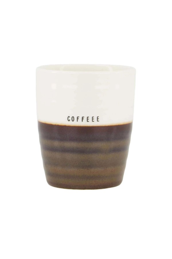 Zusss Koffiemok Coffee Wit Bruin