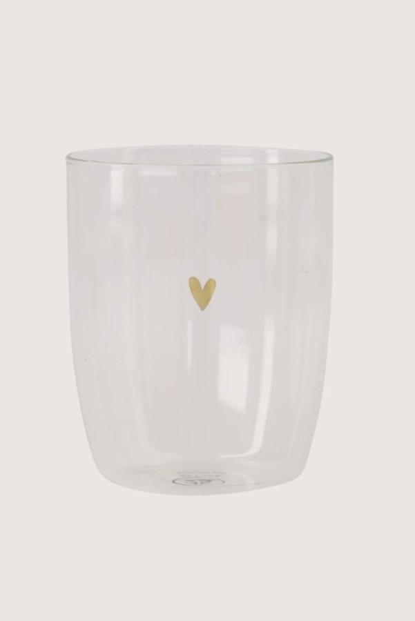 Zusss Drinkglas Hartje Transparant