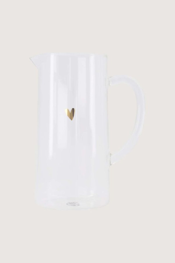 Zusss Waterkan Glas Hartje