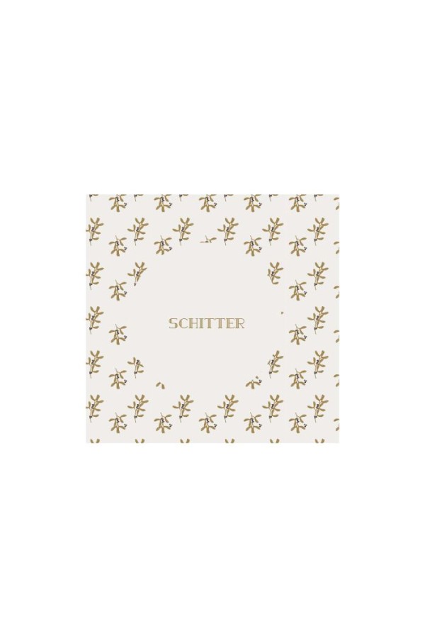 Zusss Servetten Schitter 12,5x12,5Cm Off White Zusss Servetten Schitter 12,5x12,5Cm Off White