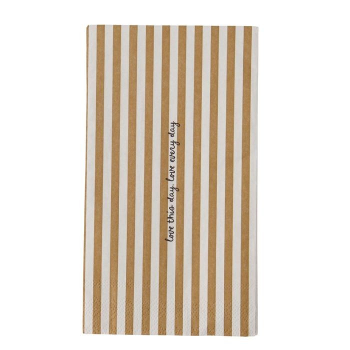 Zusss Servetten Love This Day Streep 11x20cm