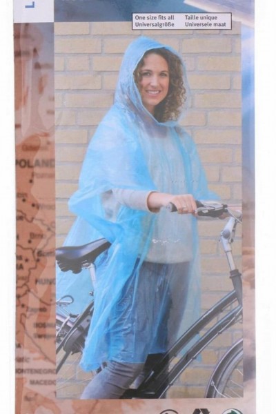 Poncho met capuchon wegwerp