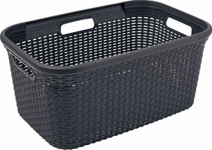 Curver Heupwasmand Rattan Gevlochten Grijs 45 Liter