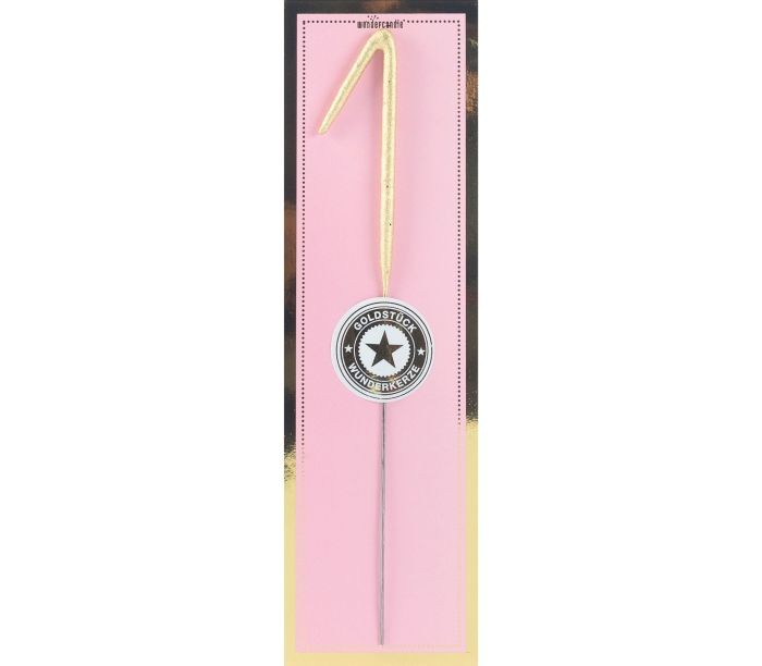 Sterretje Nummer 1 Kaars Goud (Pink Goldstuck) Sterretje Nummer 1 Kaars Goud (Pink Goldstuck)