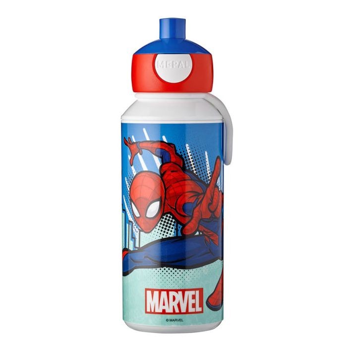 Mepal drinkfles pop-up spiderman 400ml Mepal drinkfles pop-up spiderman 400ml