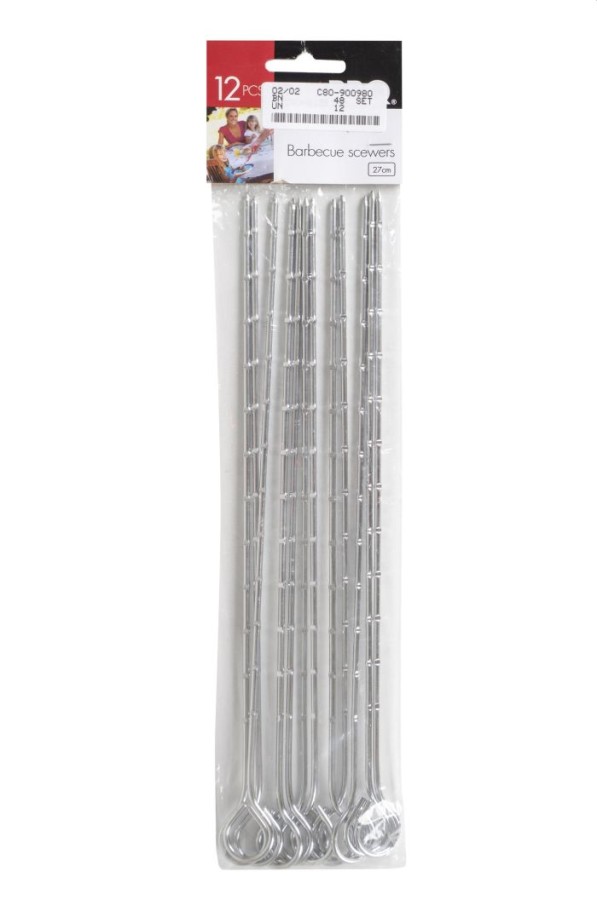 Bbq pennen set 12 27cm Bbq pennen set 12 27cm
