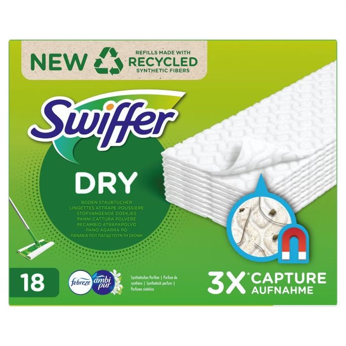 Swiffer floor dry doekjes 18 stuks Swiffer floor dry doekjes 18 stuks
